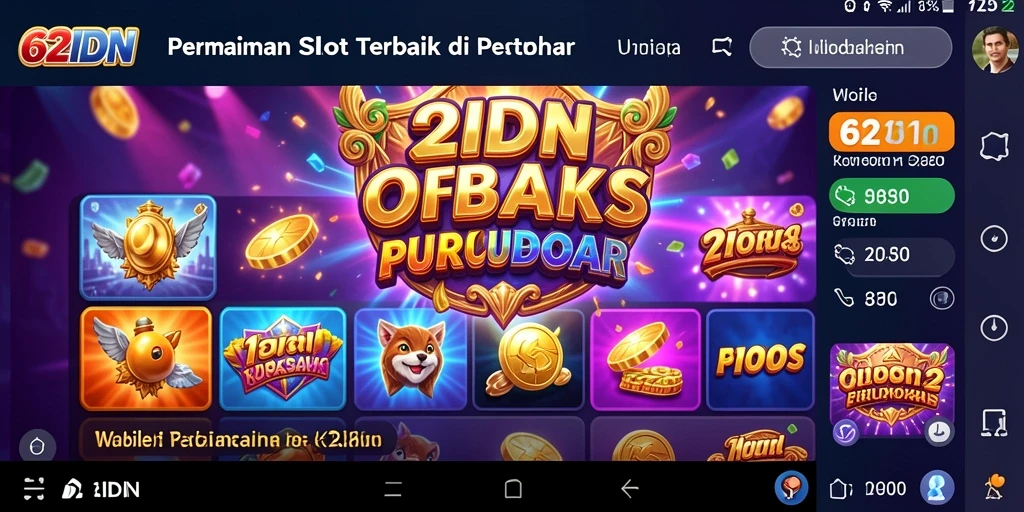 Tampilan gameplay Slot di 62IDN yang menarik dan menyenangkan.