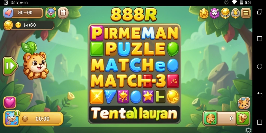 Tampilan gameplay 888R yang menarik dalam genre Match-3.
