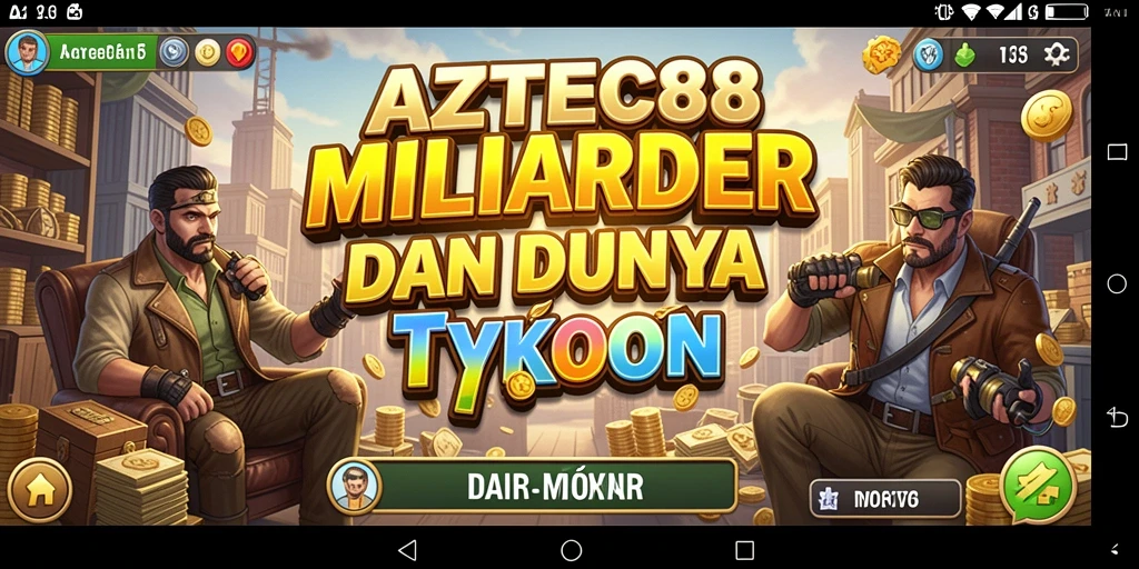 Screenshot utama AZTEC88 menampilkan gameplay Tycoon yang seru.
