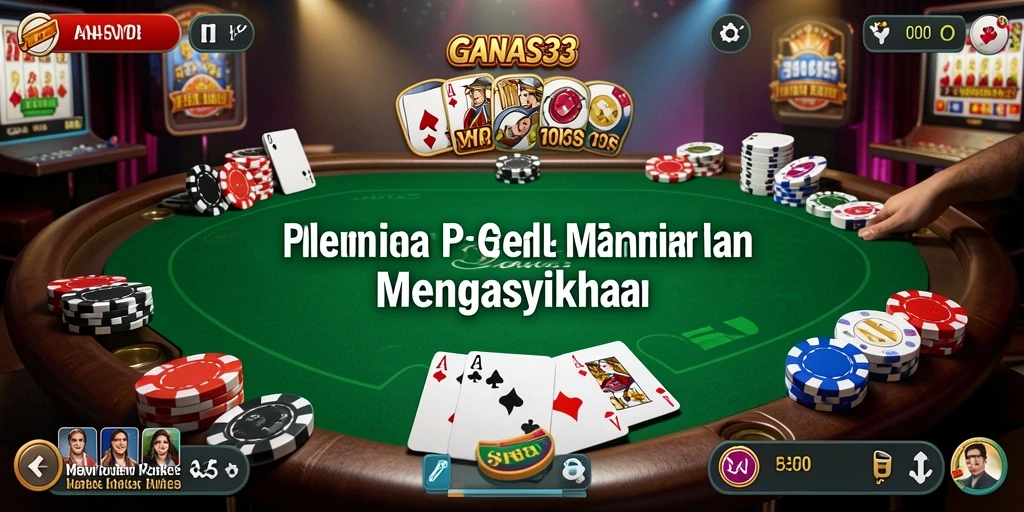 Tampilan gameplay Poker yang seru dan mendebarkan di GANAS33.