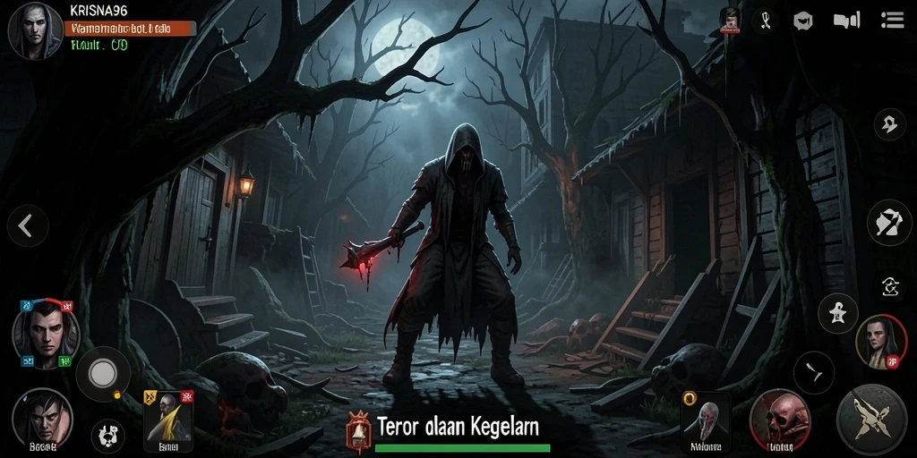 Tangkapan layar menampilkan momen menegangkan dalam gameplay Horror.