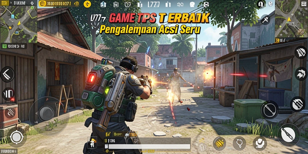 Tangkapan layar menunjukkan pertempuran intens dalam L777, dengan grafis TPS yang menakjubkan.