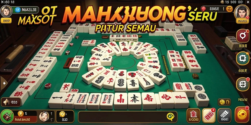 Screenshot utama MAXSLOT memperlihatkan gameplay Mahjong yang seru dan menantang.