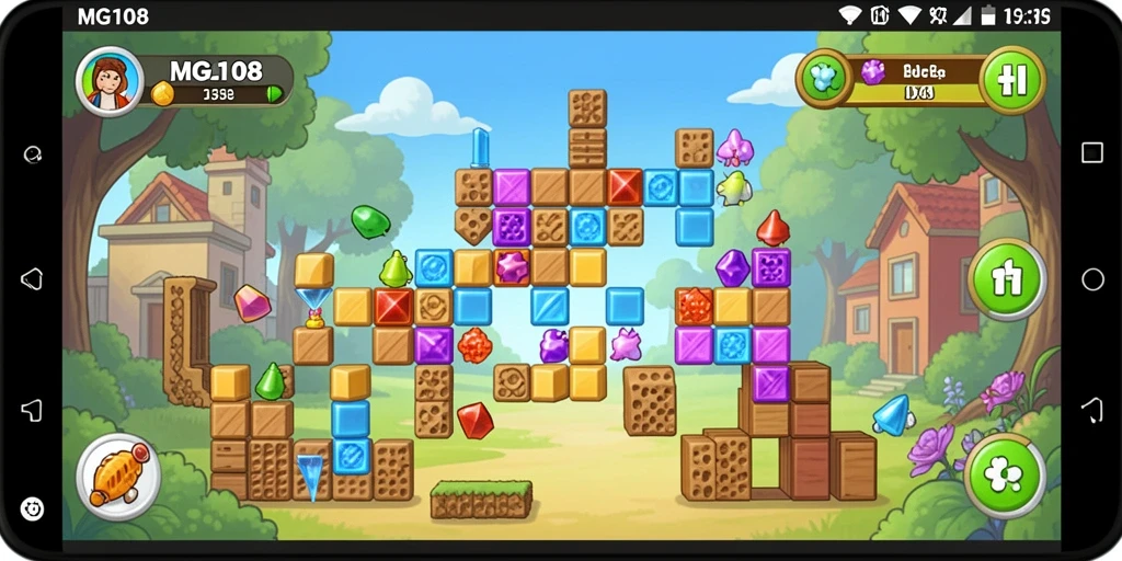 Gameplay seru MG108 dengan berbagai tantangan puzzle.