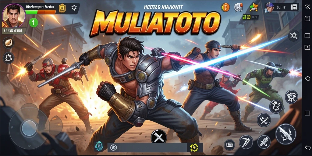 Tampilan gameplay MELIATOTO yang penuh aksi dan pertarungan.