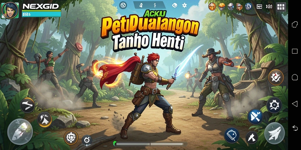 Tangkapan layar NEXGID menampilkan aksi seru dalam permainan.