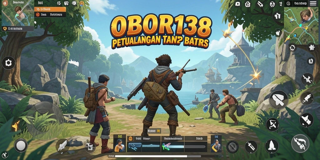 Tampilan gameplay menarik dari OBOR138 di dunia terbuka.