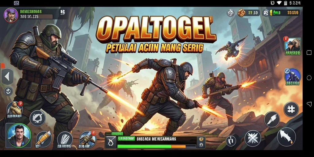 Tampilan gameplay seru OPALTOGEL dalam aksi penuh