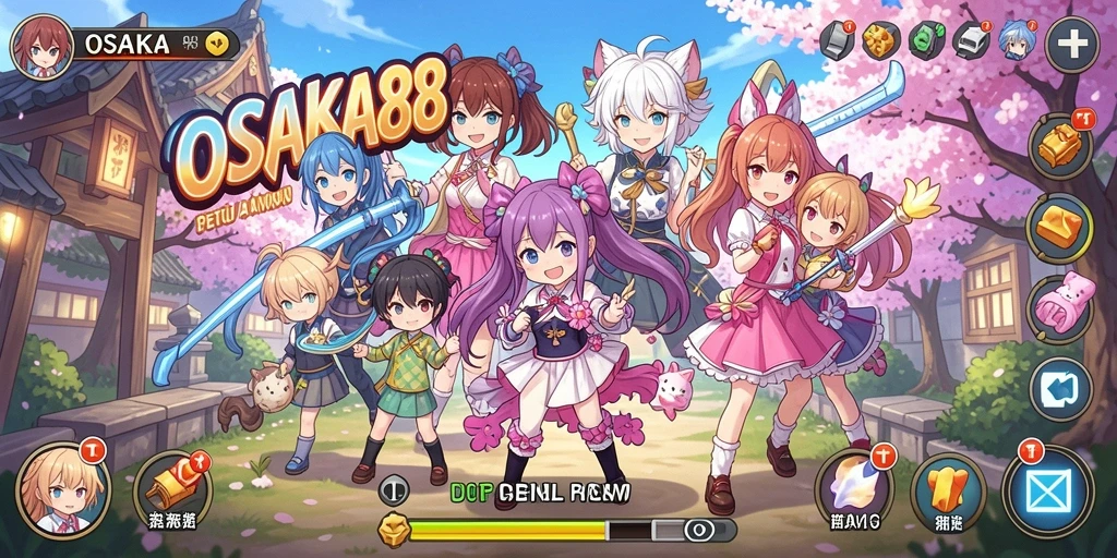 Tampilan menakjubkan dari gameplay OSAKA88 yang penuh aksi.