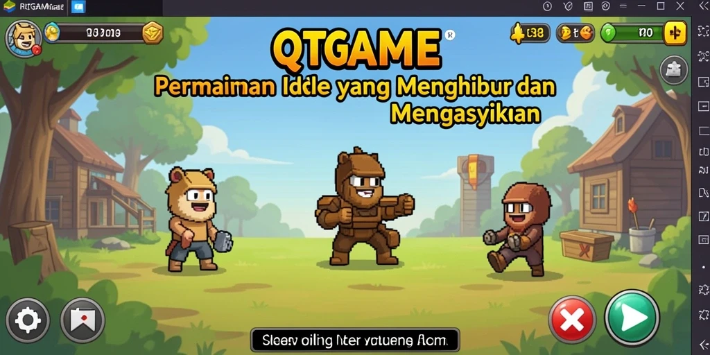 Tampilan gameplay QTGAME yang seru dan santai