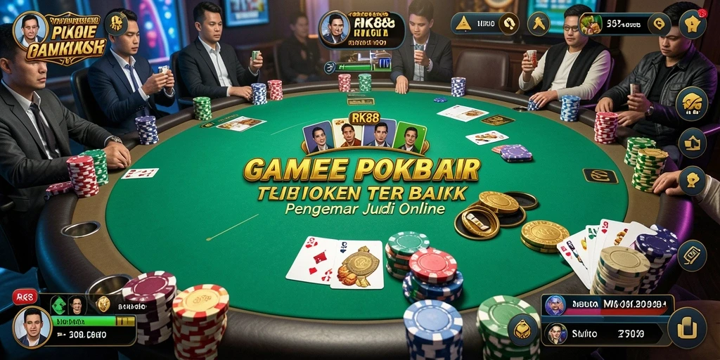 Tampilan screenshot RK88 menampilkan permainan Poker yang seru dan menarik.