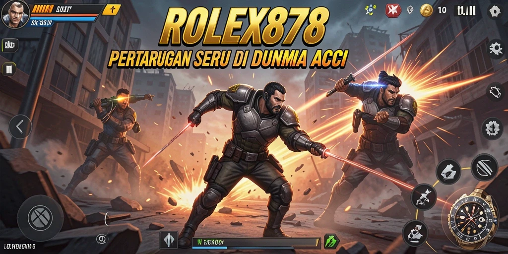 Gameplay seru dengan pertarungan intens di ROLEX878.