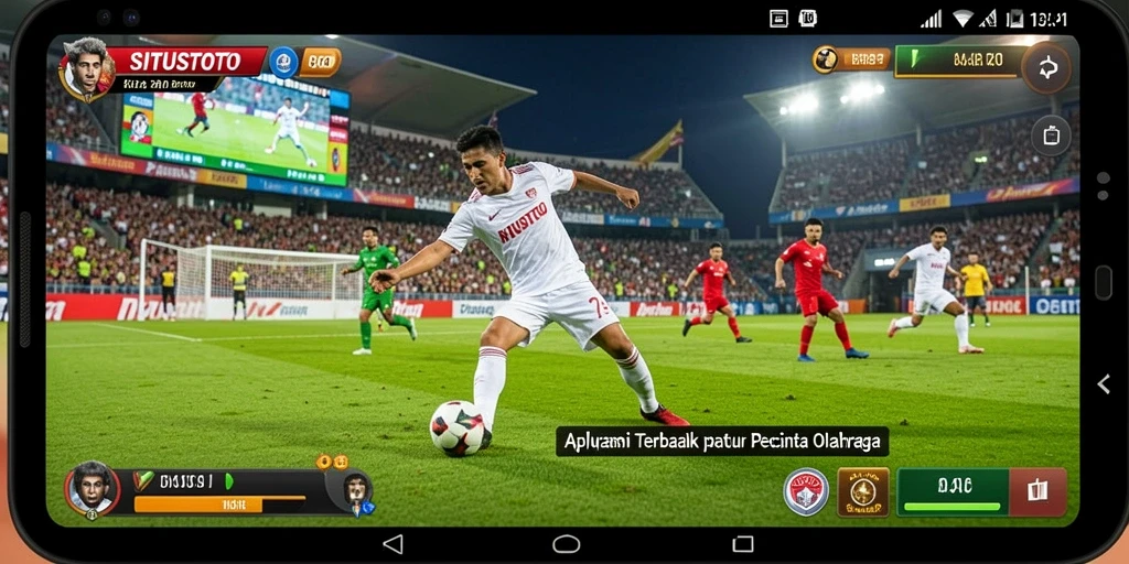 Screenshot gameplay SITUSTOTO menampilkan informasi olahraga secara real-time.