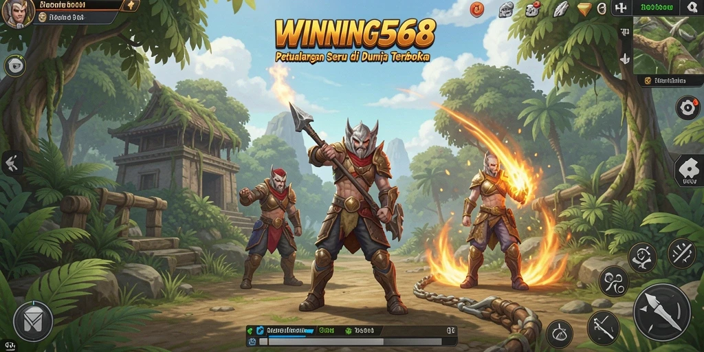 Screenshot gameplay <strong>WINNING568</strong> menampilkan dunia terbuka yang luas dan detail.